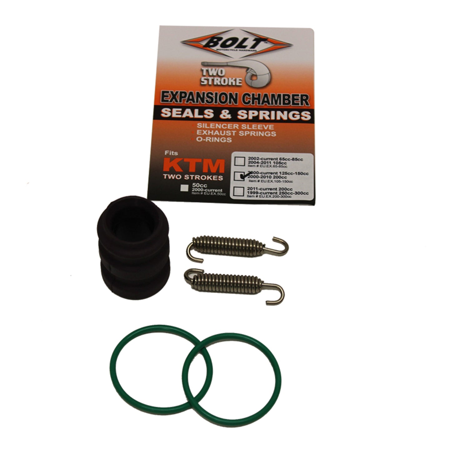 Bolt Exhaust O-Ring Pack KTM 105-150 '00-Onwards
