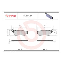 Brembo Prime Brake Pad Sinter Rear 07BB03SP