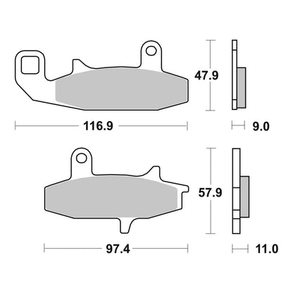 Brembo Prime Brake Pad Sinter Front 07SU15SA