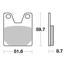 Brembo Prime Brake Pad Sinter Rear 07YA38SP