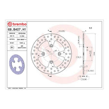 Brembo Prime Brake Disc Serie Oro Rear 68B407H1