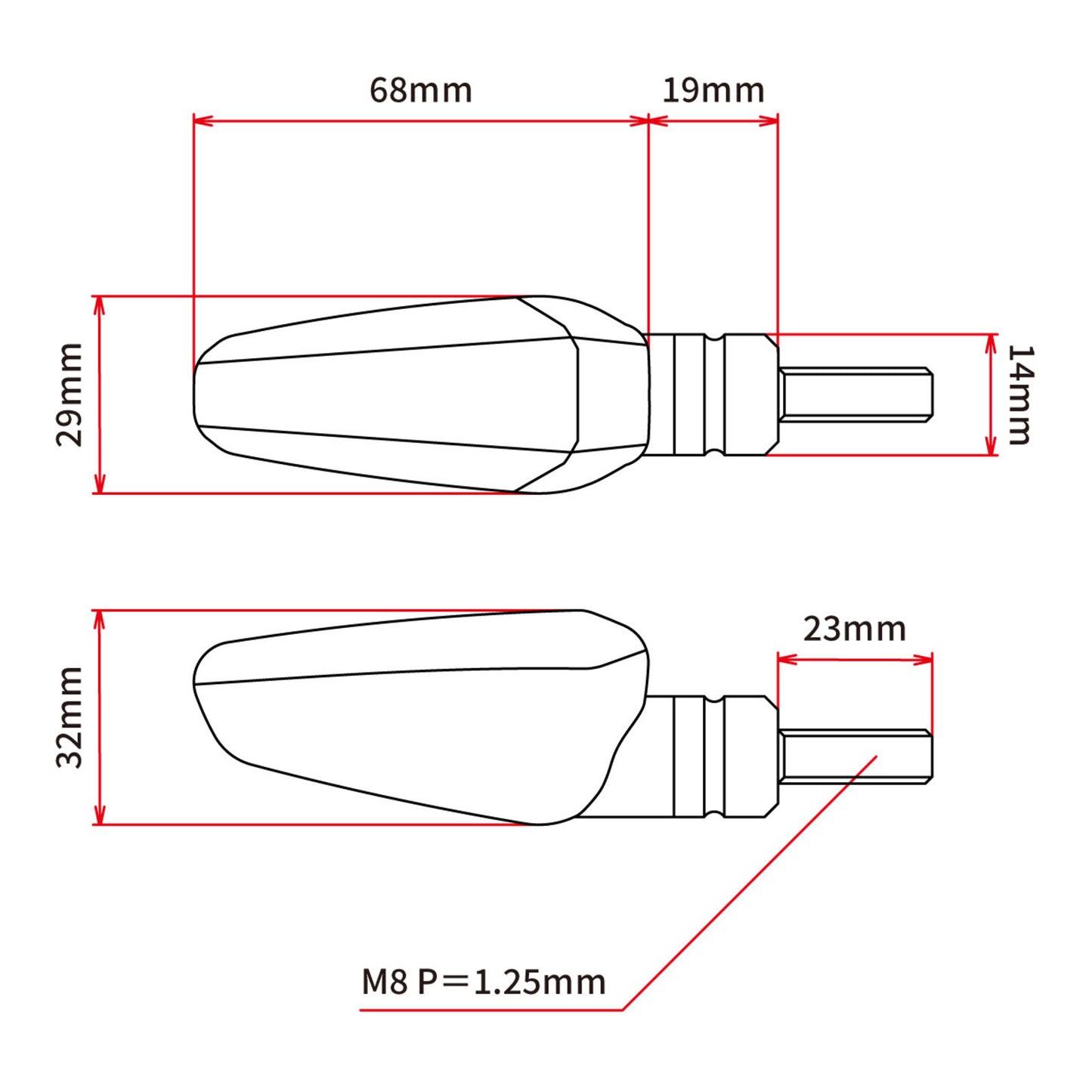 DRC 602 LED Flasher 12V (2 Pack) - Clear