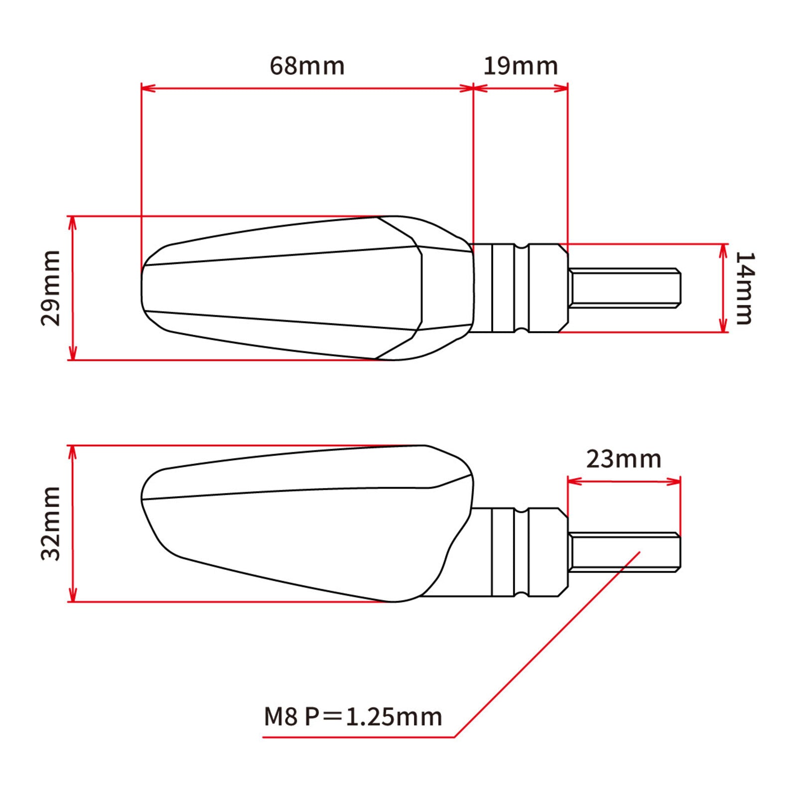 DRC 602 LED Flasher 12V (2 Pack) - Clear