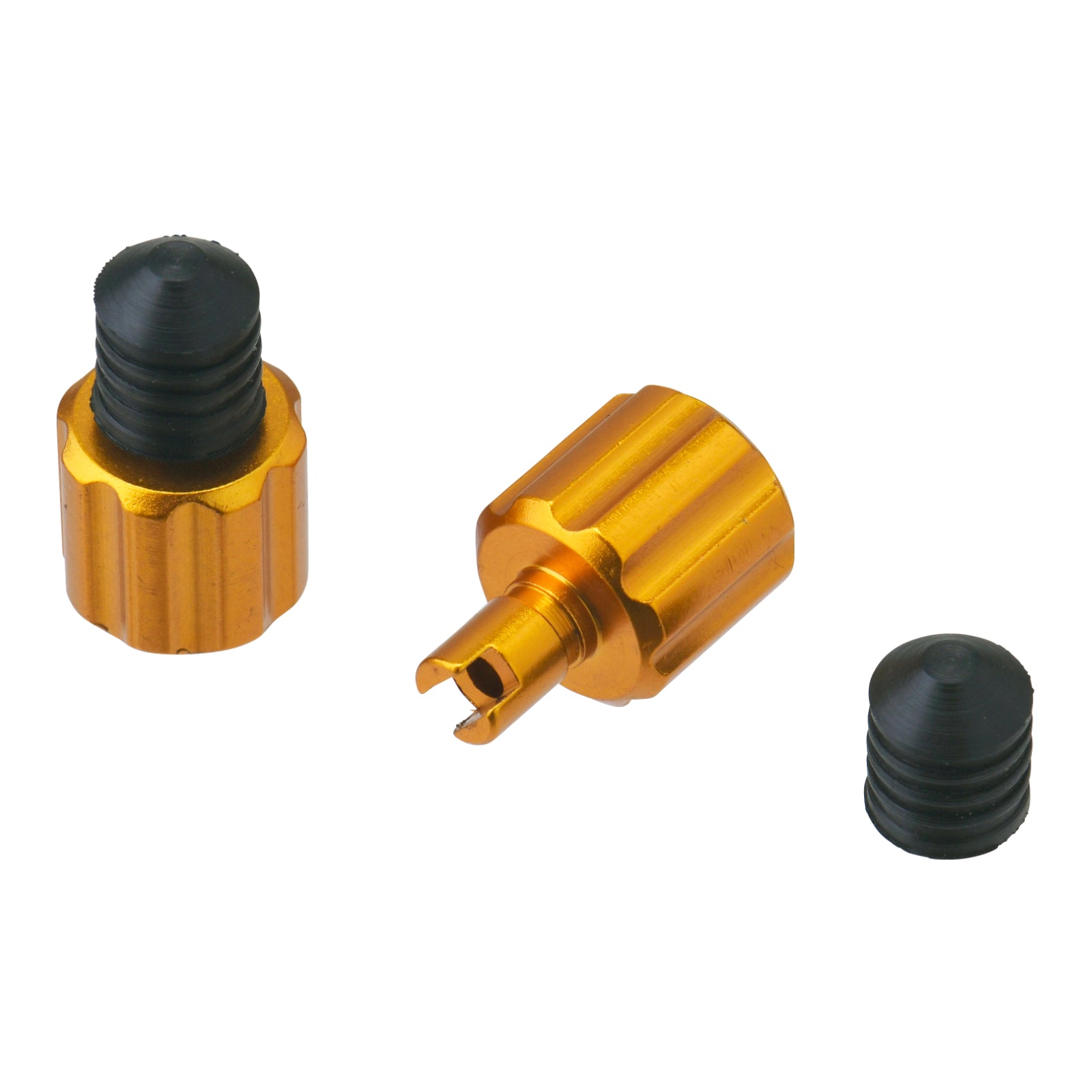 DRC Air Valve Caps with Valve Wrench (2 Pack) - Gold