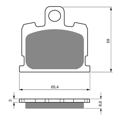 GOLDfren Brake Pads Sintered Sports GF151 - S3 ( PH20 )