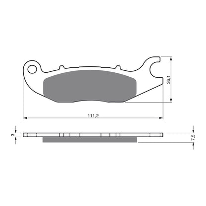 GOLDfren Brake Pads Sintered Sports GF210 - S3 ( PH332 )