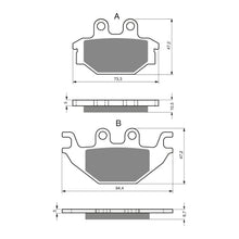 GOLDfren Brake Pads Off-Road Racing GF230 - K5 ( PR333 )