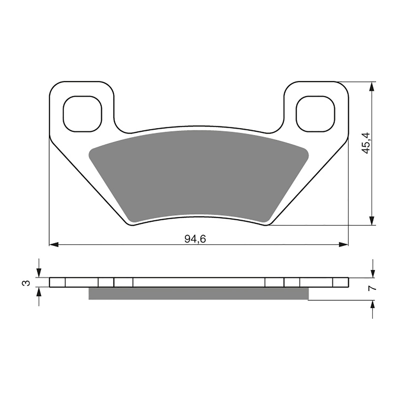 GOLDfren Brake Pads Off-Road Racing GF254 - K5 ( PR344 )