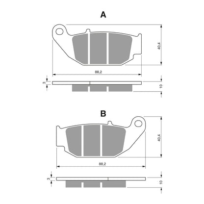 GOLDfren Brake Pads Sintered Sports GF311 - S3 ( PH459 )