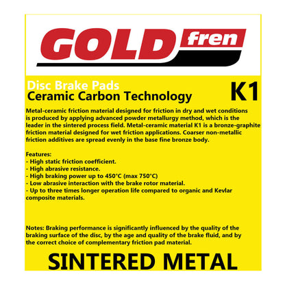 GOLDfren Brake Pads GF375 - K1