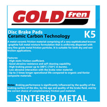 GOLDfren Brake Pads Off-Road Racing GF377 - K5 ( PR509 )