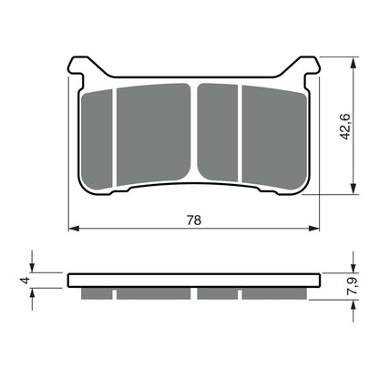 GOLDfren Brake Pads GF386 - S33