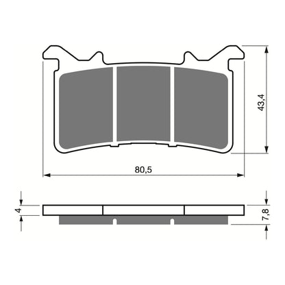 GOLDfren Brake Pads Sintered Sports GF415 - S3