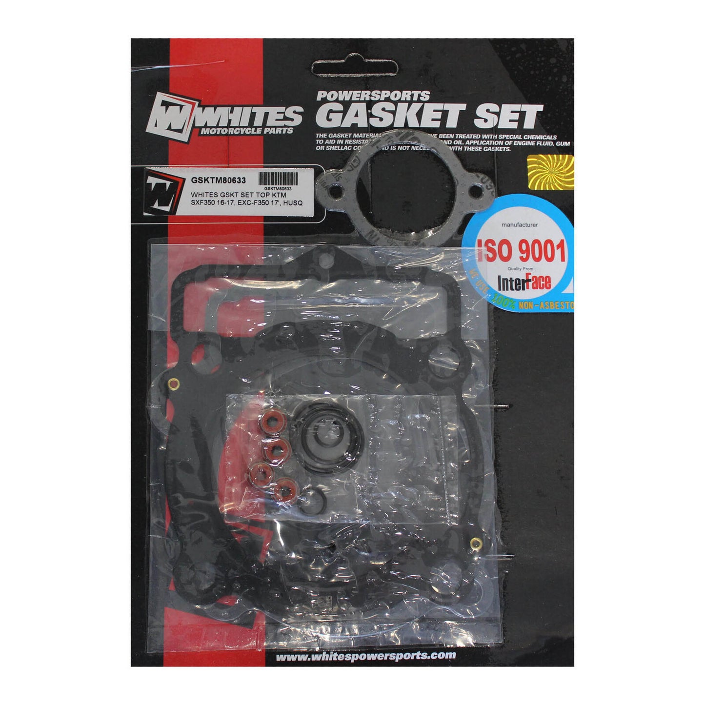 Whites Gasket Set Top KTM SX-F 350 '16-'17, EXC-F 350 '17, Husqvarna