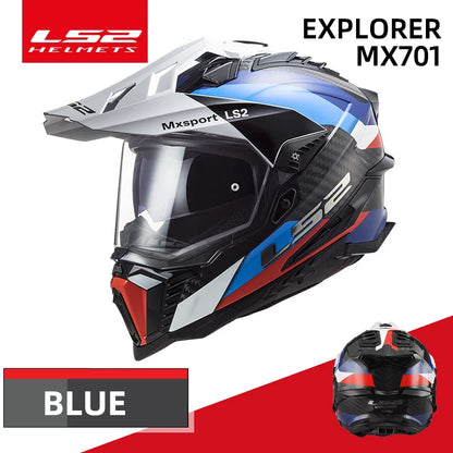 LS2 MX701 Explorer – Carbon Off-Road / Motocross Motorcycle Helmet