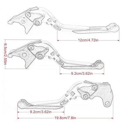 Motorcycle Accessories CNC Adjustable Folding Extendable Handle Brake Clutch Levers For BMW S1000RR S1000 RR S 1000 RR 2010-2019