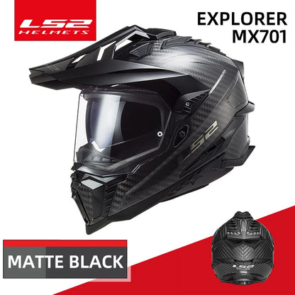 LS2 MX701 Explorer – Carbon Off-Road / Motocross Motorcycle Helmet