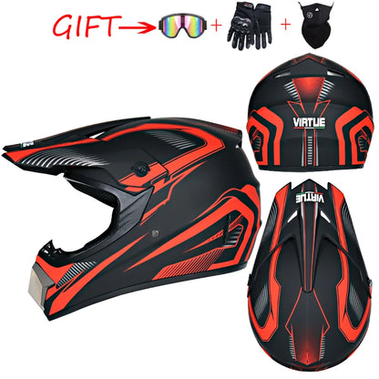 Youth/Adult Motocross Helmet – Downhill & ATV Off-Road Motorcycle Helmet (DOT Approved)