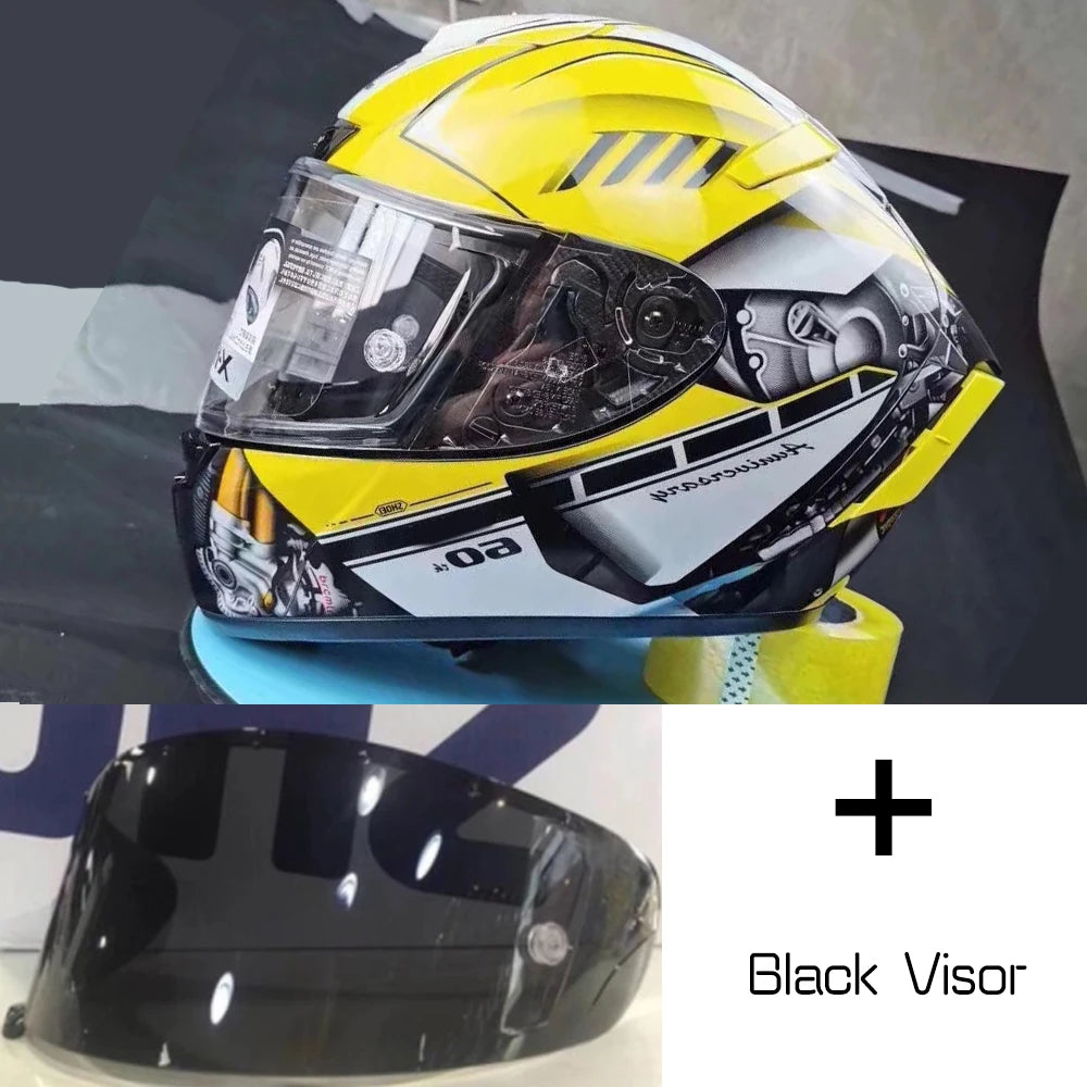 Full Face Helmet Shoei X-14 HA RIM 1 Yellow