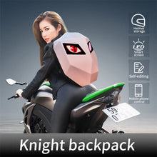 Girl Boy Knight Backpack Led Display Dynamic Motorcycle Advertising Led Motorcycle Hot Christmas Gift Pink Smart Led Backpack