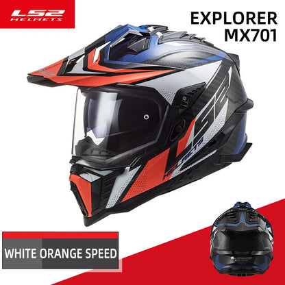 LS2 MX701 Explorer – Carbon Off-Road / Motocross Motorcycle Helmet