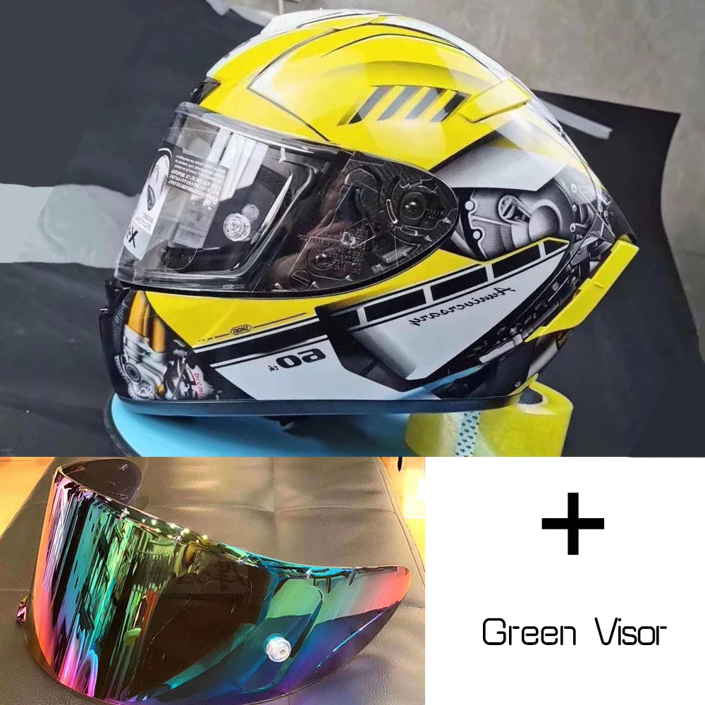 Full Face Helmet Shoei X-14 HA RIM 1 Yellow