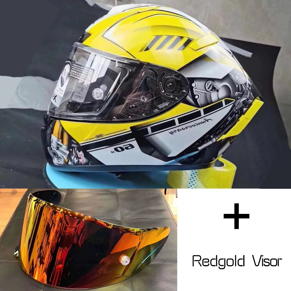 Full Face Helmet Shoei X-14 HA RIM 1 Yellow