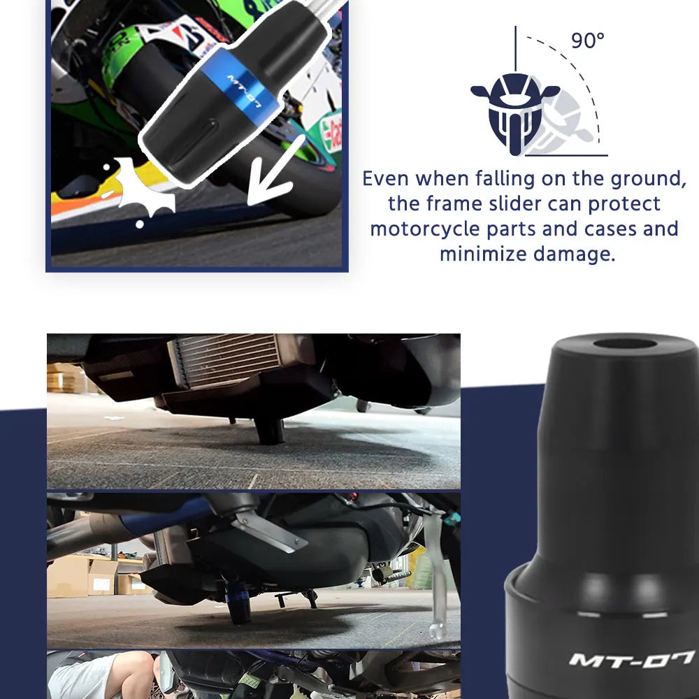 Yamaha MT-07 Frame Sliders – Crash Protection Pads
