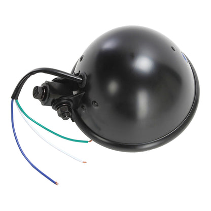 Whites Headlight Bates 5 3/4 Bottom Mount H4 60/55W Black