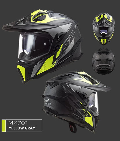 LS2 MX701 Explorer – Carbon Off-Road / Motocross Motorcycle Helmet