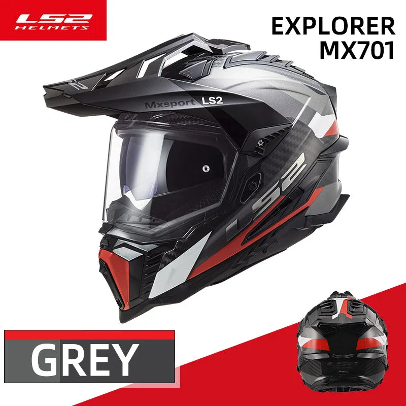 LS2 MX701 Explorer – Carbon Off-Road / Motocross Motorcycle Helmet