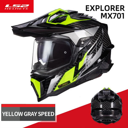 LS2 MX701 Explorer – Carbon Off-Road / Motocross Motorcycle Helmet