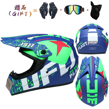 Youth/Adult Motocross Helmet – Downhill & ATV Off-Road Motorcycle Helmet (DOT Approved)