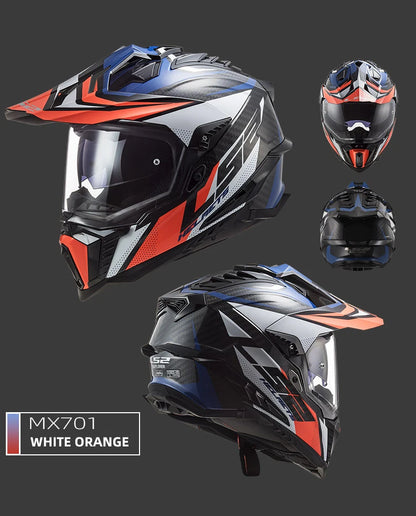 LS2 MX701 Explorer – Carbon Off-Road / Motocross Motorcycle Helmet