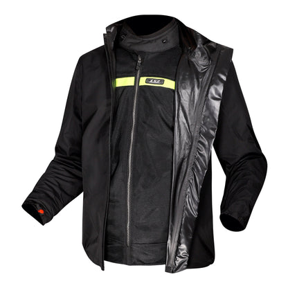 LS2 Riva Men's Jacket - Black / Dark Grey / Red