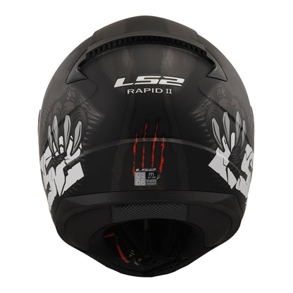 LS2 FF353 Rapid II Claw Helmets - Black 06