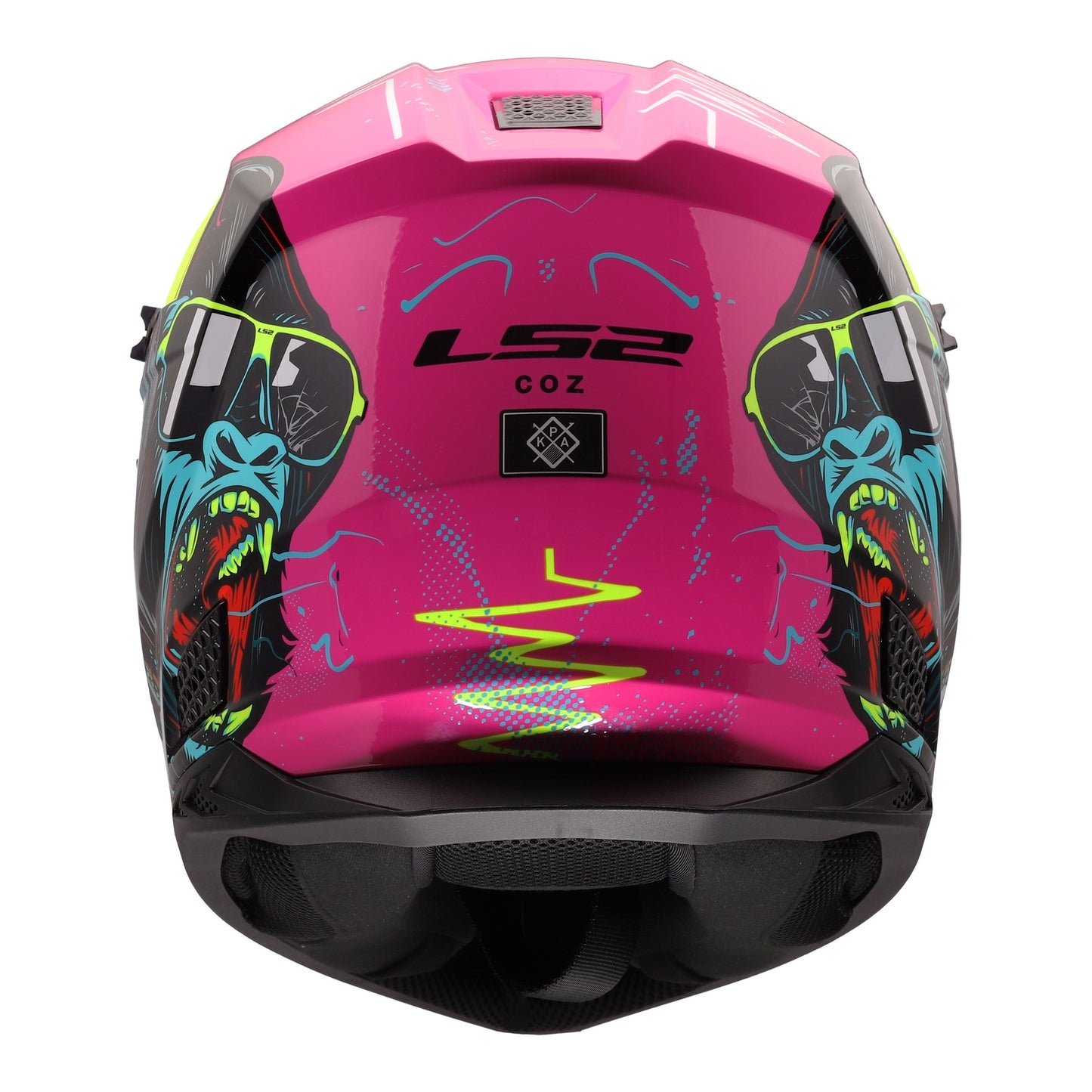 LS2 MX706J COZ Gorilla Junior Helmet - Gloss Purple