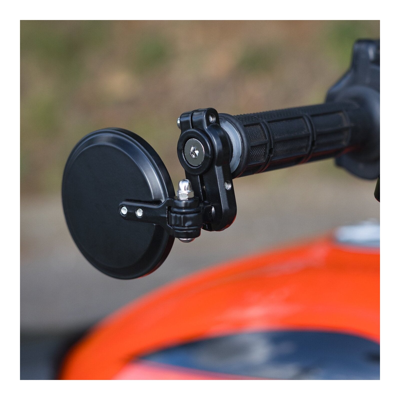 Oxford Fold Away Mirror Black 76mm Diameter