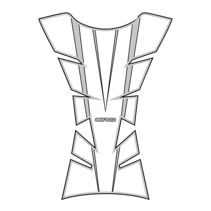 Oxford Sheer Arrow Tank Pad - Silver