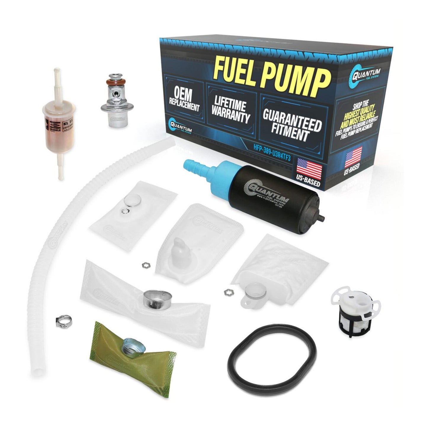 Quantum In-Tank EFI Fuel Pump with Regulator, Tank Seal & Filter