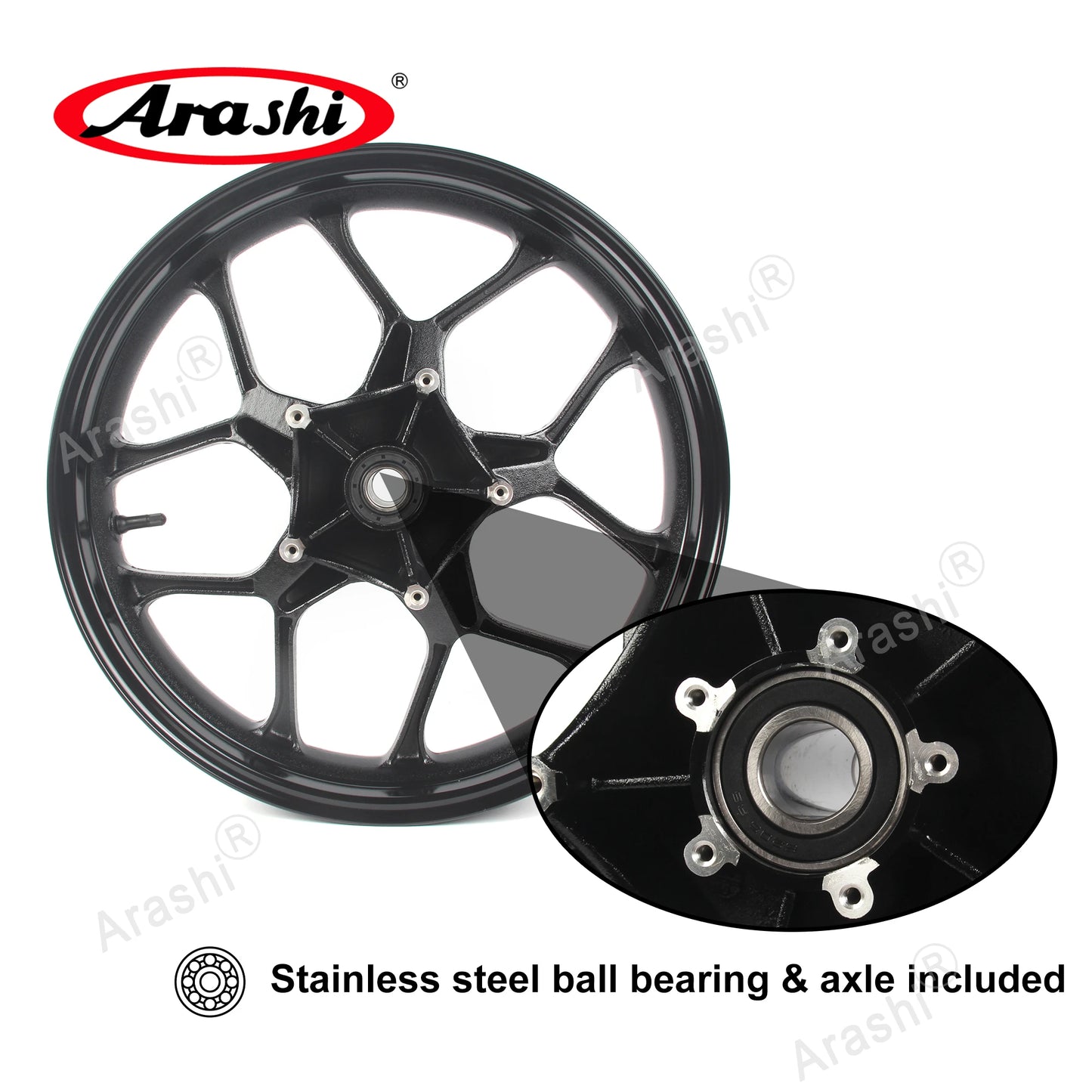Yamaha R1/R1M/R1S/R6/MT-10 – Arashi Front Wheel Rim (2022–2025)