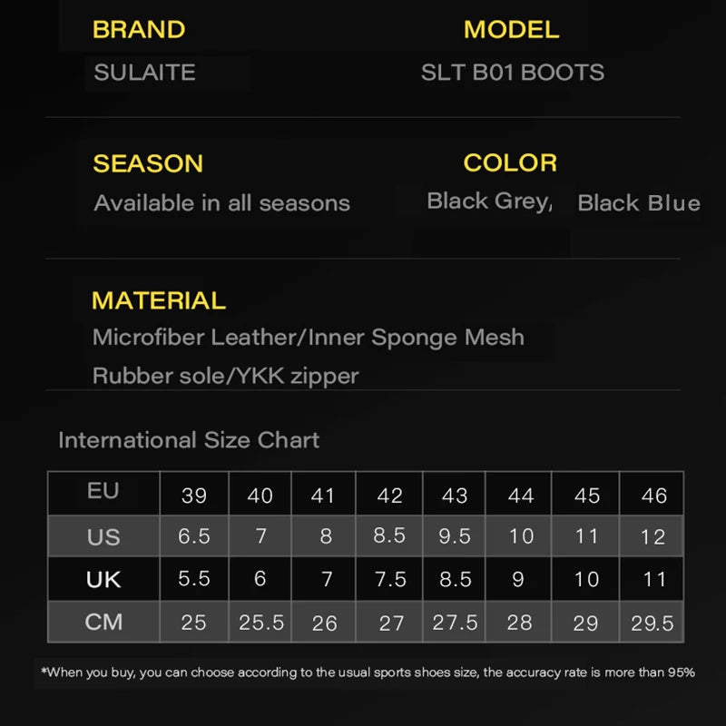 MotoFlex Racing Boots – Breathable Anti-Fall Motorcycle Road Boots with Gear-Shift Pad