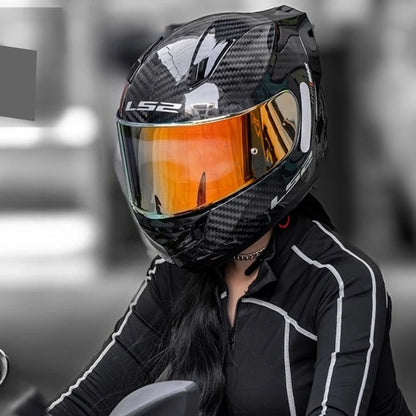 LS2 FF801 Carbon – Single-Visor Full-Face Motorcycle Helmet
