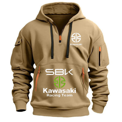Kawasaki Street Sport Hoodie – Multi-Pocket Performance Pullover