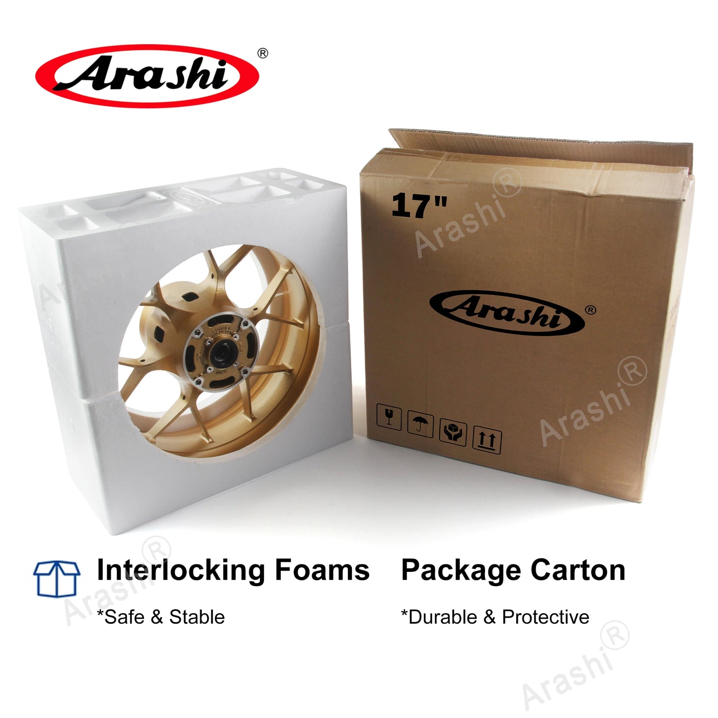 Kawasaki Z400/Ninja 400 – Arashi Front & Rear OEM Wheel Rim Set (2018–2023)