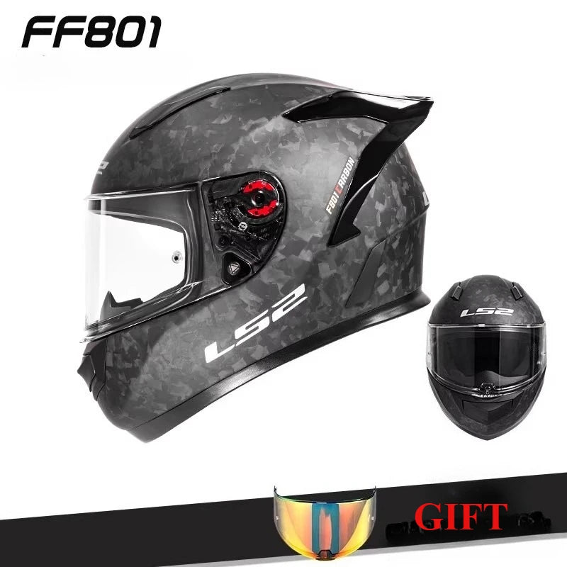LS2 FF801 Carbon – Single-Visor Full-Face Motorcycle Helmet