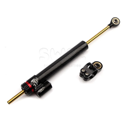Universal Adjustable Steering Damper – Carbon Finish Stabilizer