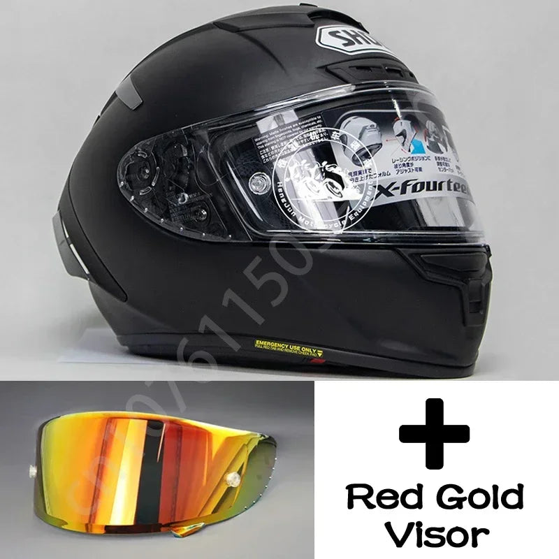 Shoei X-Fourteen Matt Black – Professional Full-Face Motorcycle Helmet