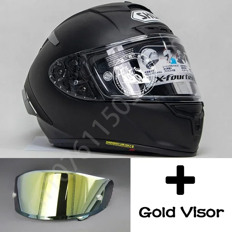 Shoei X-Fourteen Matt Black – Professional Full-Face Motorcycle Helmet