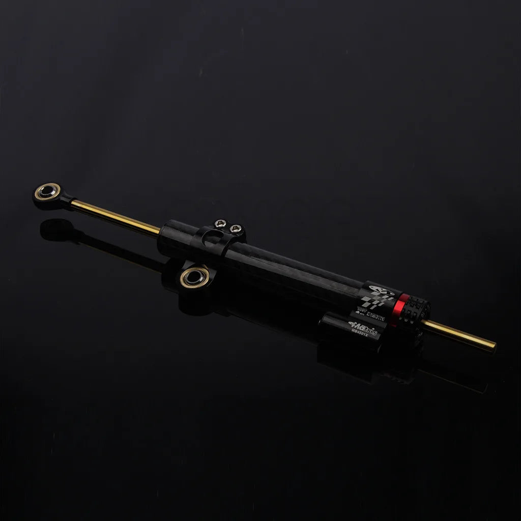 Universal Adjustable Steering Damper – Carbon Finish Stabilizer
